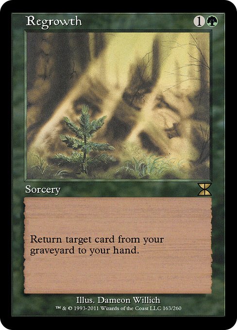 Magic the Gathering Card - Regrowth - MTG Circle