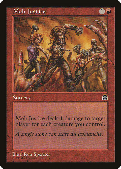 Magic the Gathering Card - Mob Justice - MTG Circle