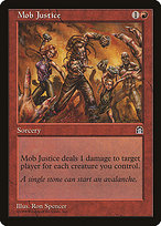 Magic the Gathering Card - Mob Justice - MTG Circle