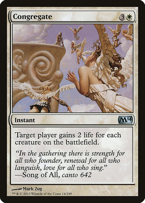 Magic the Gathering Card - Congregate - MTG Circle