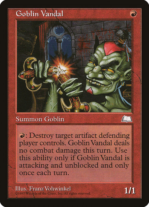 Magic the Gathering Card - Goblin Vandal - MTG Circle