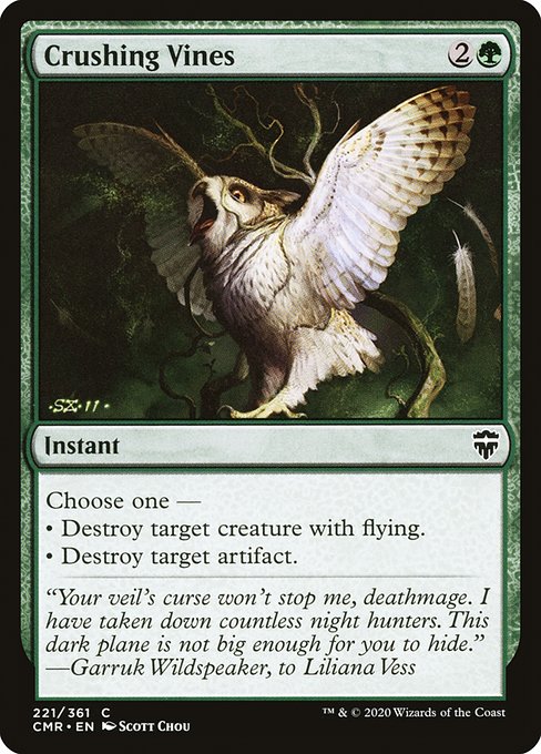 Magic the Gathering Card - Crushing Vines - MTG Circle