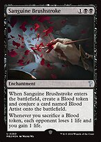 Magic the Gathering Card - Sanguine Brushstroke - MTG Circle