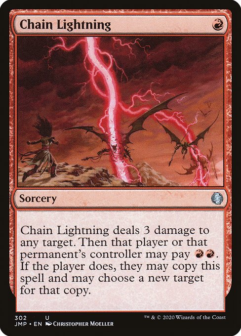 Magic the Gathering Card - Chain Lightning - MTG Circle
