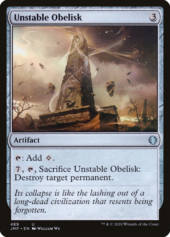 Magic the Gathering Card - Unstable Obelisk - MTG Circle