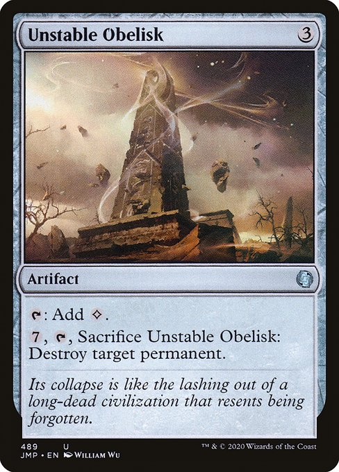 Magic the Gathering Card - Unstable Obelisk - MTG Circle