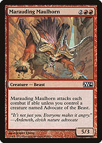 Magic the Gathering Card - Marauding Maulhorn - MTG Circle