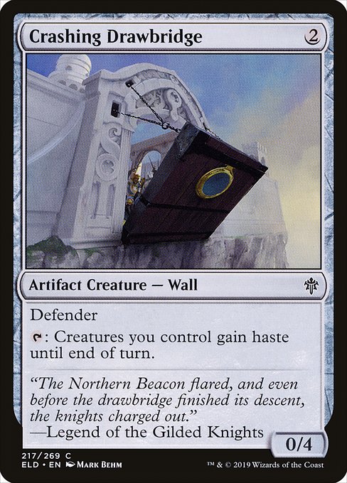 Magic the Gathering Card - Crashing Drawbridge - MTG Circle