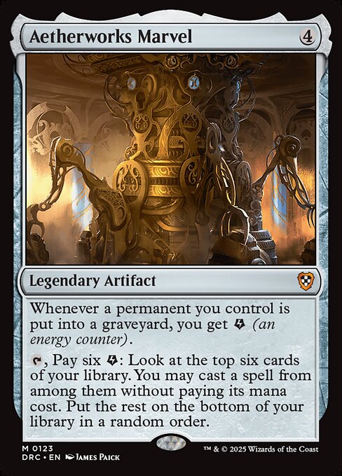 Magic the Gathering Card - Aetherworks Marvel - MTG Circle
