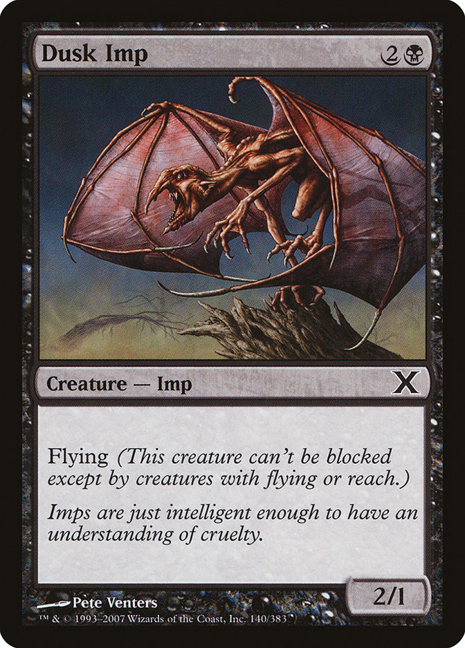 Magic the Gathering Card - Dusk Imp - MTG Circle
