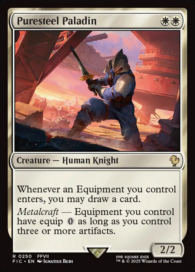 Magic the Gathering Card - Puresteel Paladin - MTG Circle
