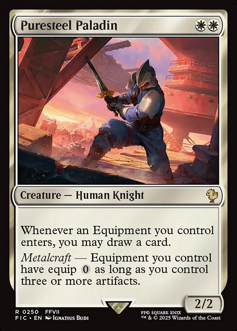 Magic the Gathering Card - Puresteel Paladin - MTG Circle