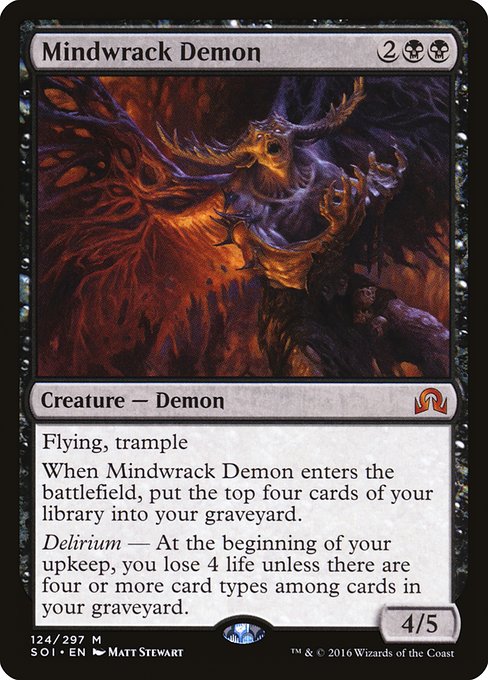 Magic the Gathering Card - Mindwrack Demon - MTG Circle