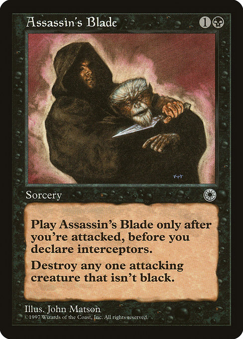 Magic the Gathering Card - Assassin's Blade - MTG Circle