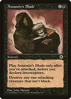 Magic the Gathering Card - Assassin's Blade - MTG Circle