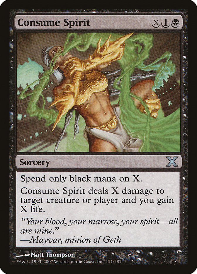 Magic the Gathering Card - Consume Spirit - MTG Circle