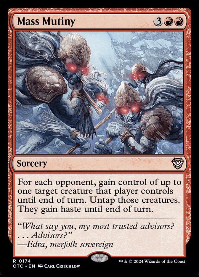 Magic the Gathering Card - Mass Mutiny - MTG Circle
