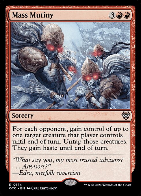 Magic the Gathering Card - Mass Mutiny - MTG Circle