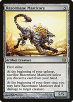 Magic the Gathering Card - Razormane Masticore - MTG Circle
