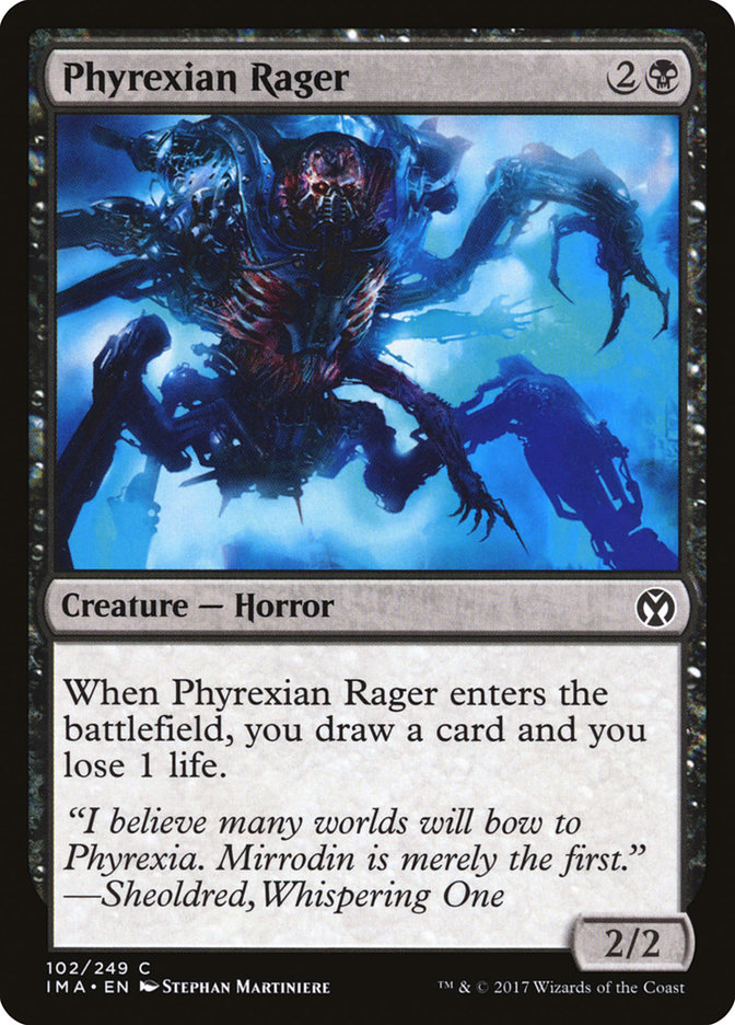 Magic the Gathering Card - Phyrexian Rager - MTG Circle