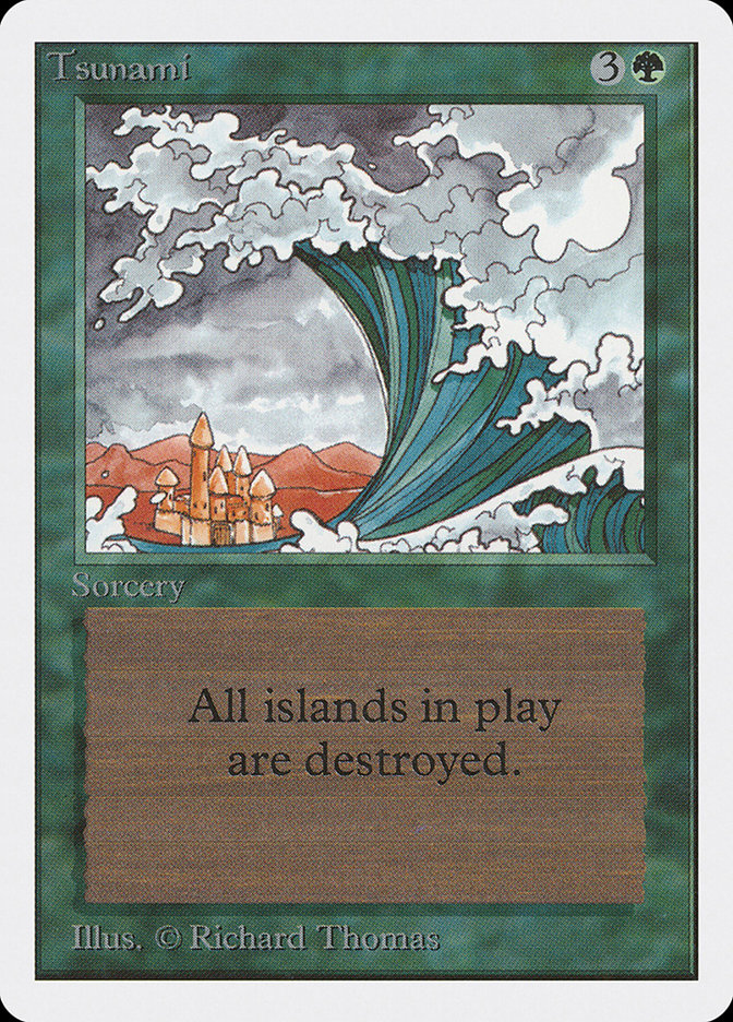 Magic the Gathering Card - Tsunami - MTG Circle