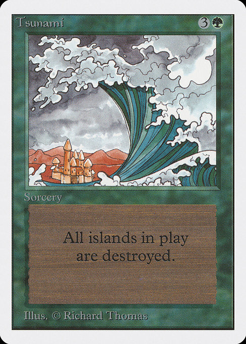 Magic the Gathering Card - Tsunami - MTG Circle