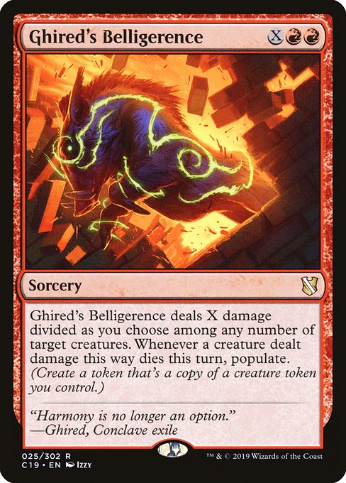 Magic the Gathering Card - Ghired's Belligerence - MTG Circle