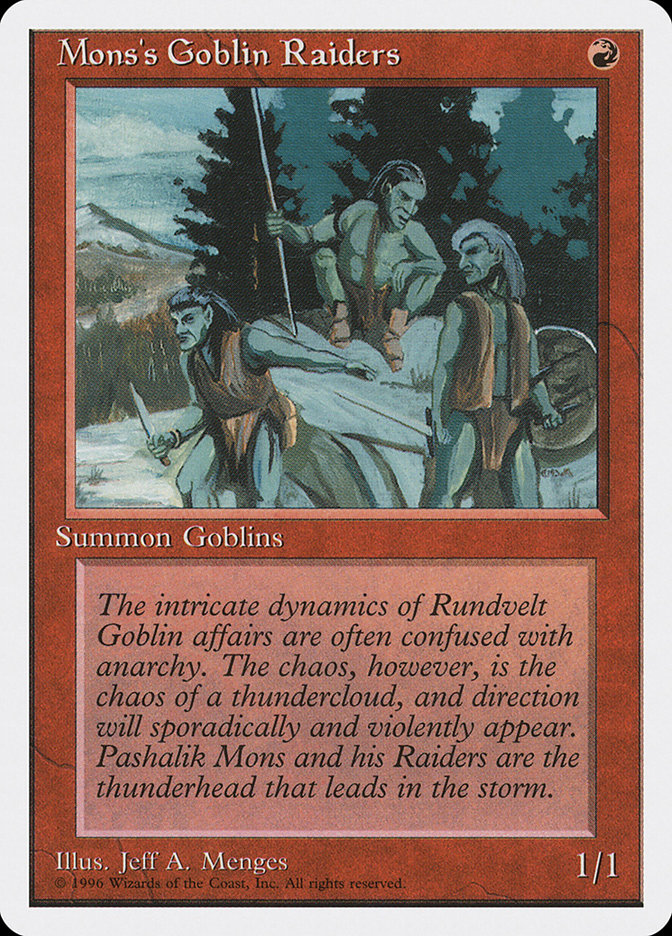 Magic the Gathering Card - Mons's Goblin Raiders - MTG Circle