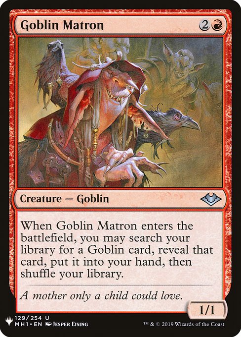 Magic the Gathering Card - Goblin Matron - MTG Circle