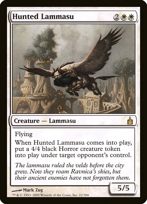 Magic the Gathering Card - Hunted Lammasu - MTG Circle