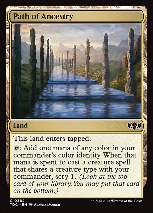 Magic the Gathering Card - Path of Ancestry - MTG Circle