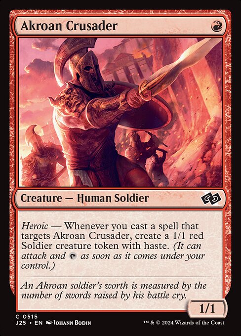 Magic the Gathering Card - Akroan Crusader - MTG Circle