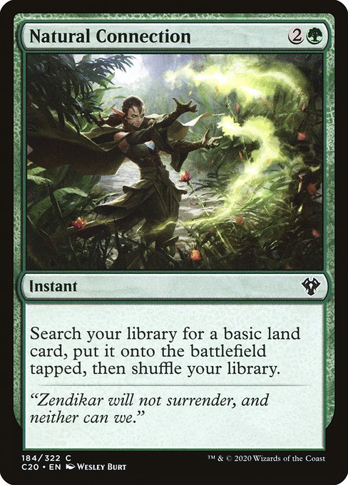 Magic the Gathering Card - Natural Connection - MTG Circle