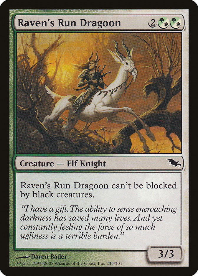 Magic the Gathering Card - Raven's Run Dragoon - MTG Circle