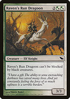 Magic the Gathering Card - Raven's Run Dragoon - MTG Circle