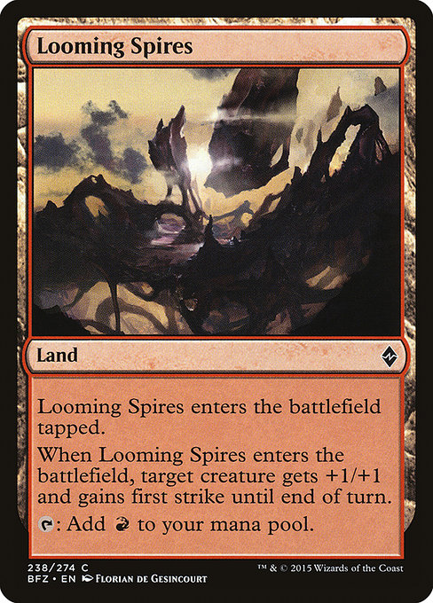 Magic the Gathering Card - Looming Spires - MTG Circle