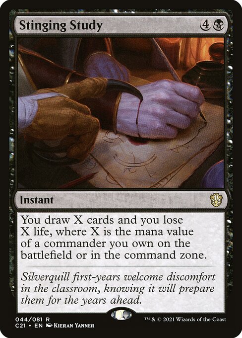 Magic the Gathering Card - Stinging Study - MTG Circle