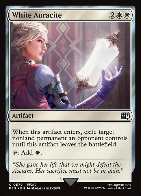 Magic the Gathering Card - White Auracite - MTG Circle