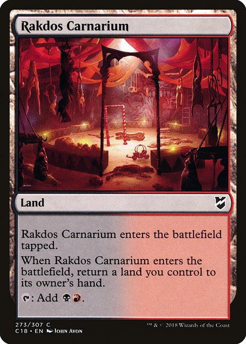 Magic the Gathering Card - Rakdos Carnarium - MTG Circle