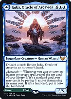 Magic the Gathering Card - Jadzi, Oracle of Arcavios // Journey to the Oracle - MTG Circle