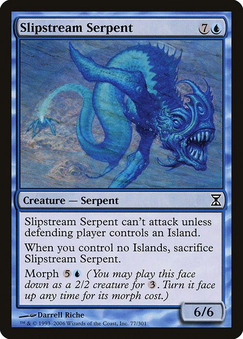 Magic the Gathering Card - Slipstream Serpent - MTG Circle