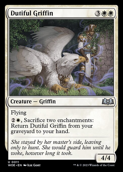 Magic the Gathering Card - Dutiful Griffin - MTG Circle