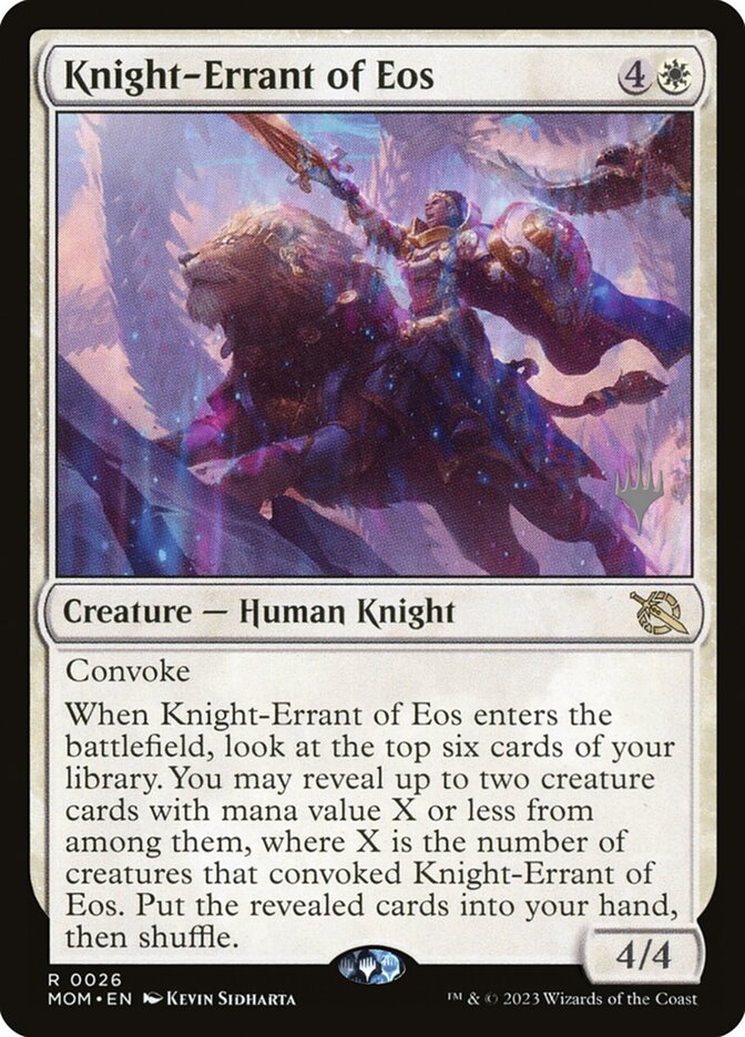 Magic the Gathering Card - Knight-Errant of Eos - MTG Circle