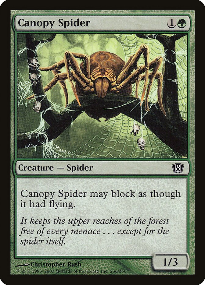 Magic the Gathering Card - Canopy Spider - MTG Circle
