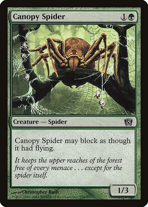 Magic the Gathering Card - Canopy Spider - MTG Circle