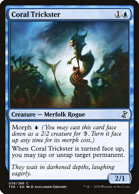 Magic the Gathering Card - Coral Trickster - MTG Circle
