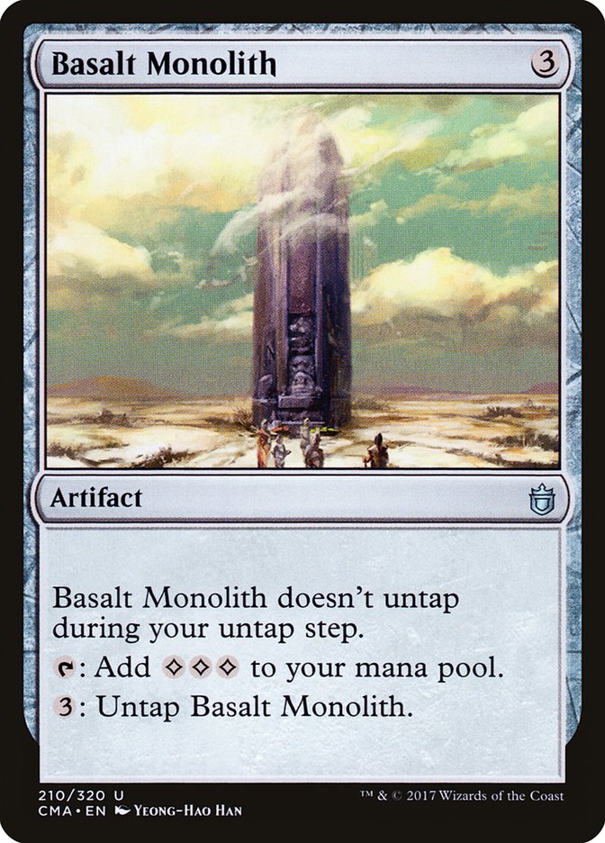 Magic the Gathering Card - Basalt Monolith - MTG Circle