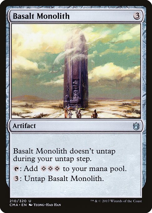 Magic the Gathering Card - Basalt Monolith - MTG Circle