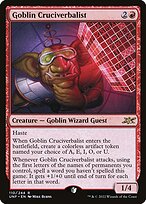 Magic the Gathering Card - Goblin Cruciverbalist - MTG Circle