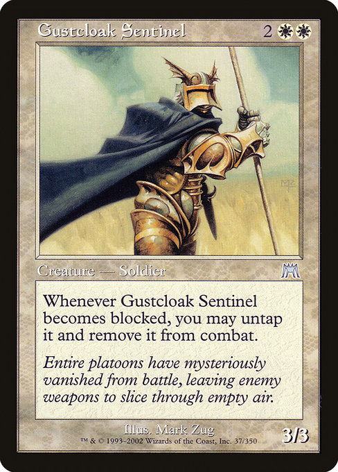 Magic the Gathering Card - Gustcloak Sentinel - MTG Circle